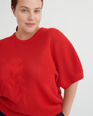 Kowtow Ariel Top - Poppy Red