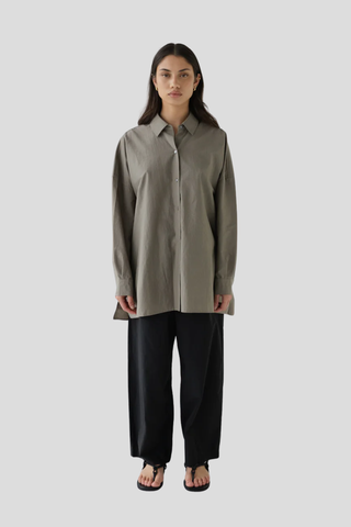 Sophie Boxy Shirt - Fog