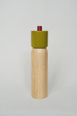 Maegen Salt & Pepper Grinder Large - Olive & Red