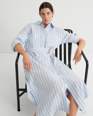 Kowtow Elementary Dress - Cloud Stripe