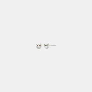 Sophie Kitty Studs - Silver