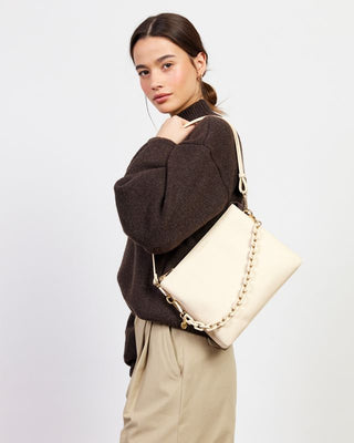 Saben Matilda Crossbody - Vanilla  w Tonal Chain