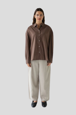 Sophie Simple Shirt - Cocoa