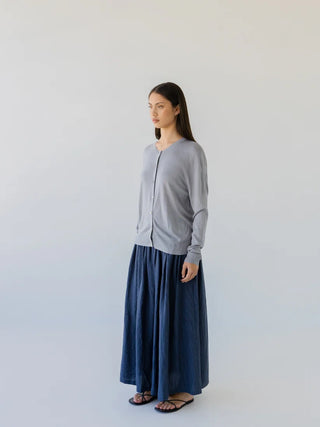 Sophie Knit Button Cardigan - Sky