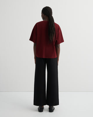 Kowtow Stencil Tee - Maroon