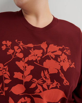 Kowtow Stencil Tee - Maroon