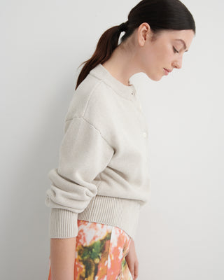 Kowtow Silhouette Cardigan - Oat Melange