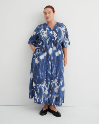 Kowtow Nigella Dress - Cyanotype Floral