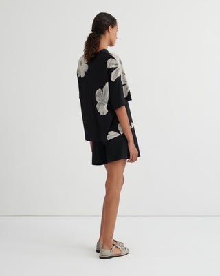 Kowtow Oversized Boxy Tee - Monochrome Floral