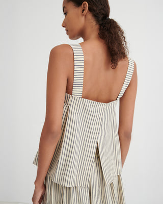 Kowtow Elle Top - Ecru  Stripe