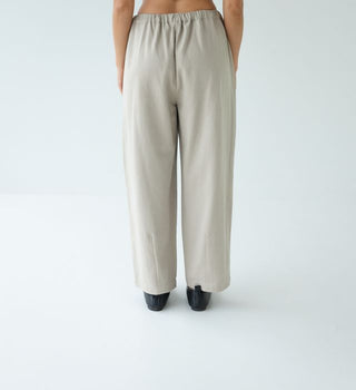 Sophie Effortless Twill Pant - Oat