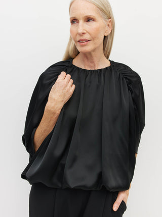 Juliette Hogan Una Top (Dress Satin) Gloss Black