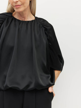 Juliette Hogan Una Top (Dress Satin) Gloss Black