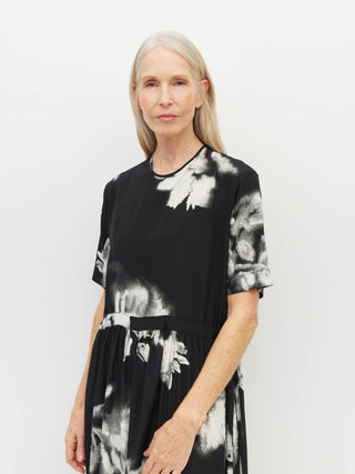 Juliette Hogan Dima Tunic (Inkflower Silk) Carbon