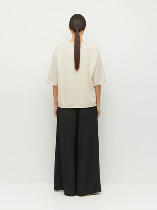 Juliette Hogan Rolled Hem T (Cotton Knit)  Toast Marle