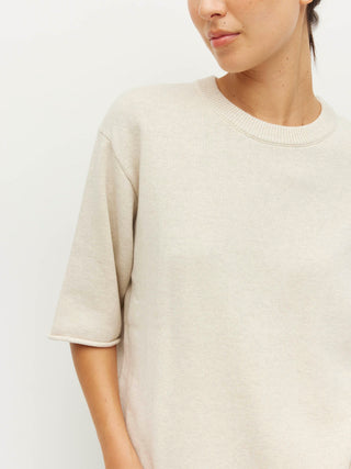 Juliette Hogan Rolled Hem T (Cotton Knit)  Toast Marle