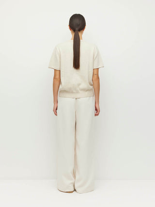 Juliette Hogan Twin T Cardi (Cotton Knit)  Toast Marle