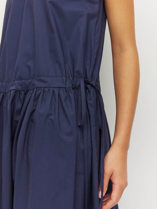 Juliette Hogan Romi Dress (Crisp Poplin)  Navy