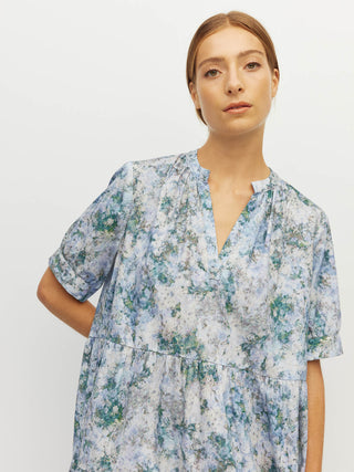 Juliette Hogan Eternal Tunic (Cloud Flower Cotton) Frosted Sky